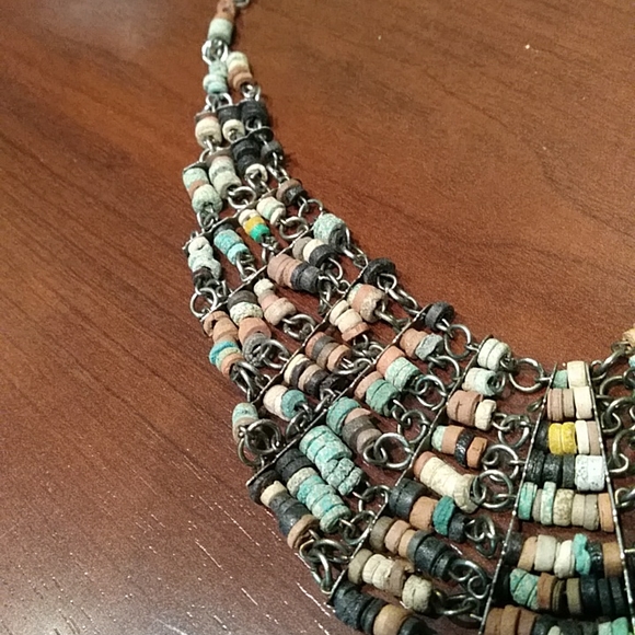 Vintage multiple layered beaded choker - Picture 6 of 6